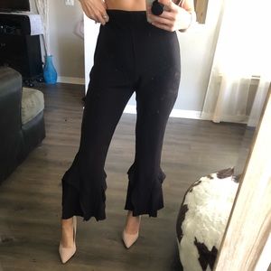 Ruffle Flare Pants